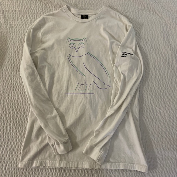 OVO October’s Very Own Drake x Dsquared2 Long Sleeve Graphic Logo Tee Size XL - Picture 1 of 7